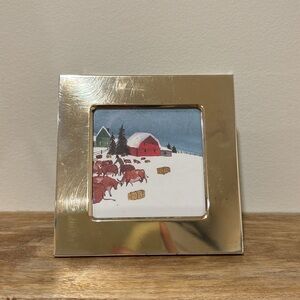 Square frame - silver plated on brass